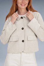 Avery Suede Cropped Jacket