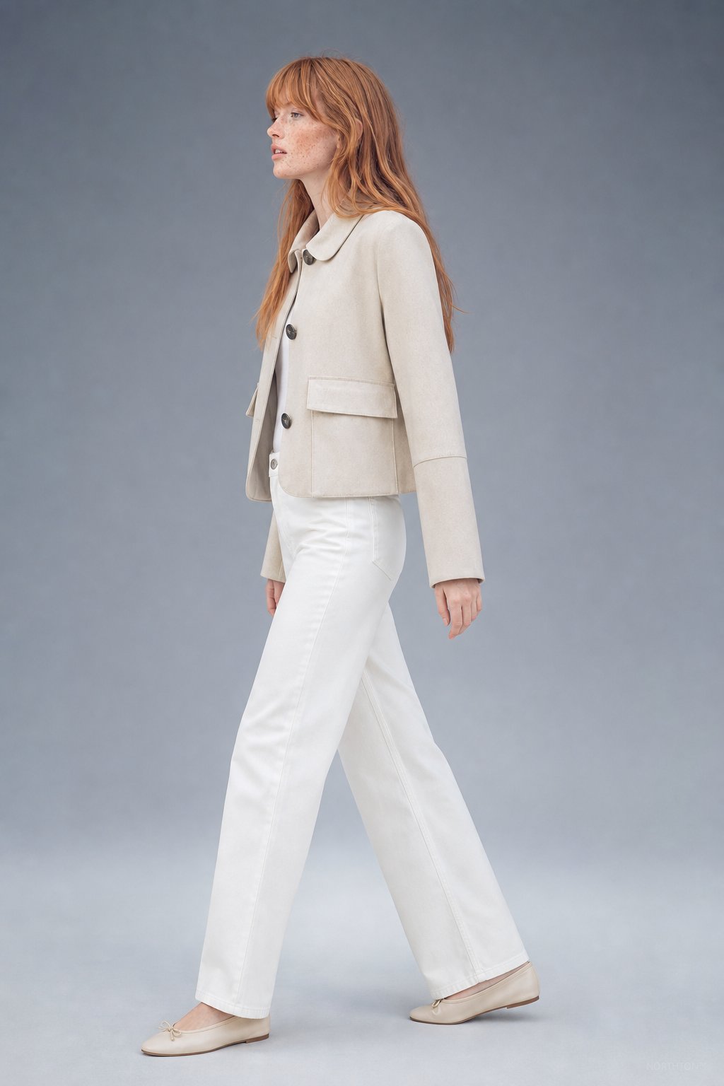 Avery Suede Cropped Jacket