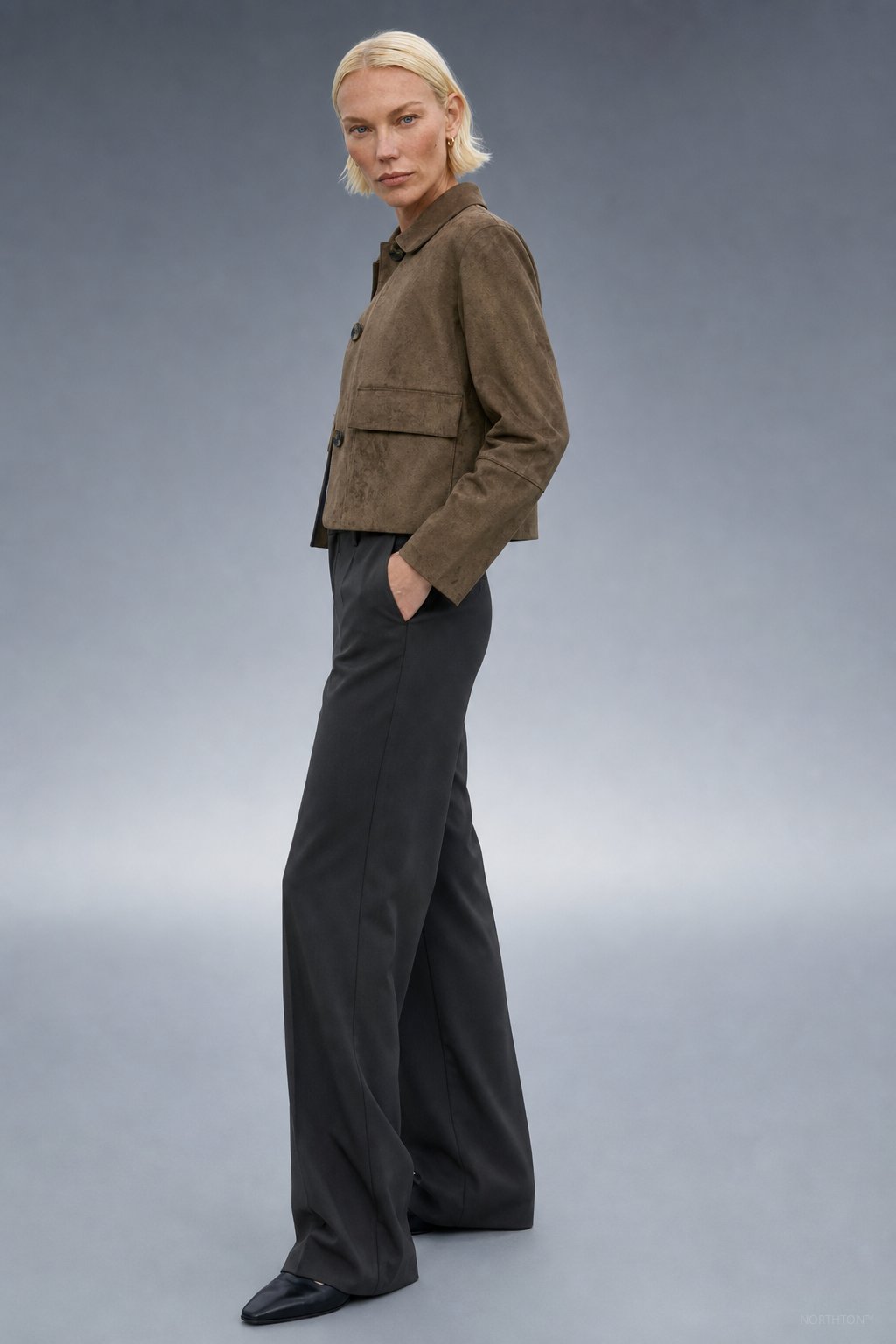 Avery Suede Cropped Jacket