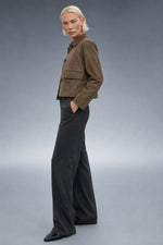Avery Suede Cropped Jacket