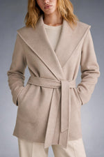 Camel-Hair Long Pointed Coat