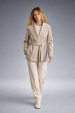 Camel-Hair Long Pointed Coat