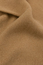 Camel-Hair Long Pointed Coat in Camel