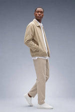 Chad Relaxed Zip Jacket in Khaki