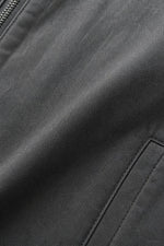 Chad Relaxed Zip Jacket in Gray