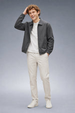Chad Relaxed Zip Jacket in Gray