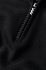 Chadsworth Half-Zip Gym Pullover in Black
