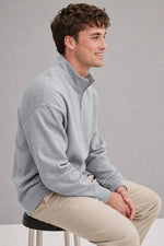 Chadsworth Half-Zip Gym Pullover in Grey
