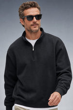 Chadsworth Half-Zip Gym Pullover in Black