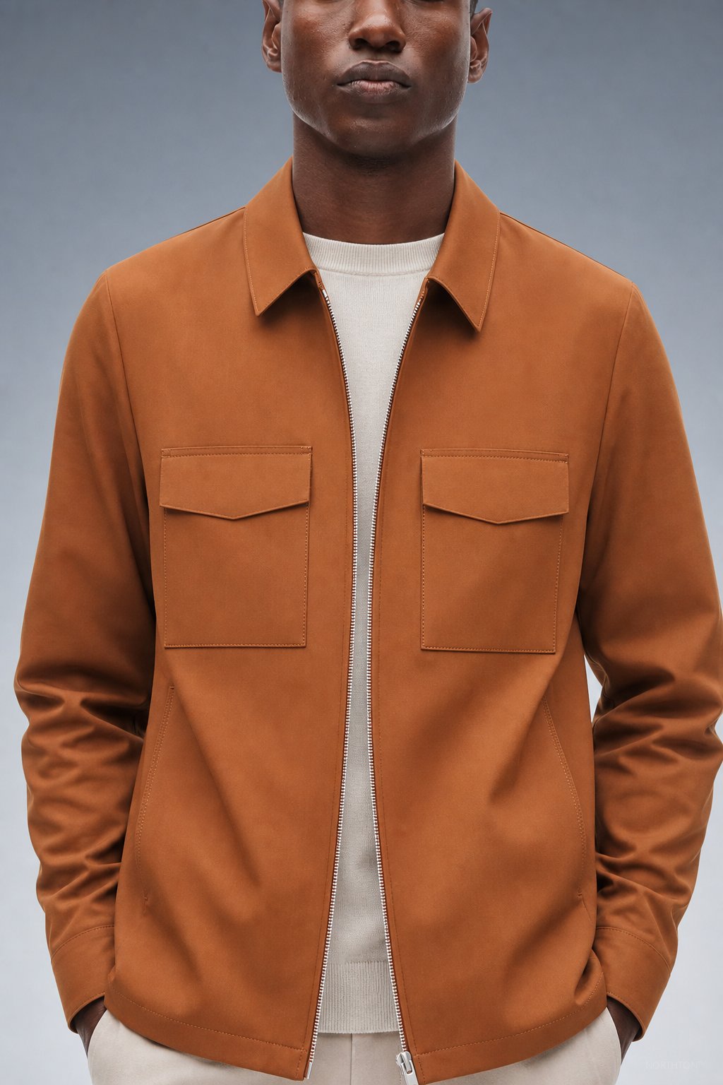 Northton Fall Coat in Fire Orange