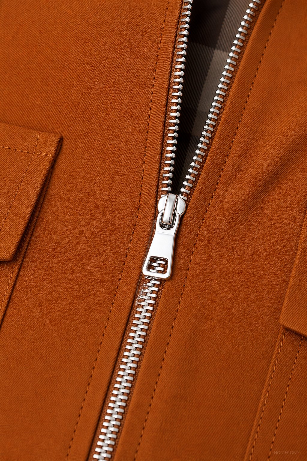 Northton Fall Coat in Fire Orange