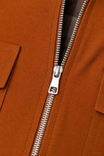Northton Fall Coat in Fire Orange