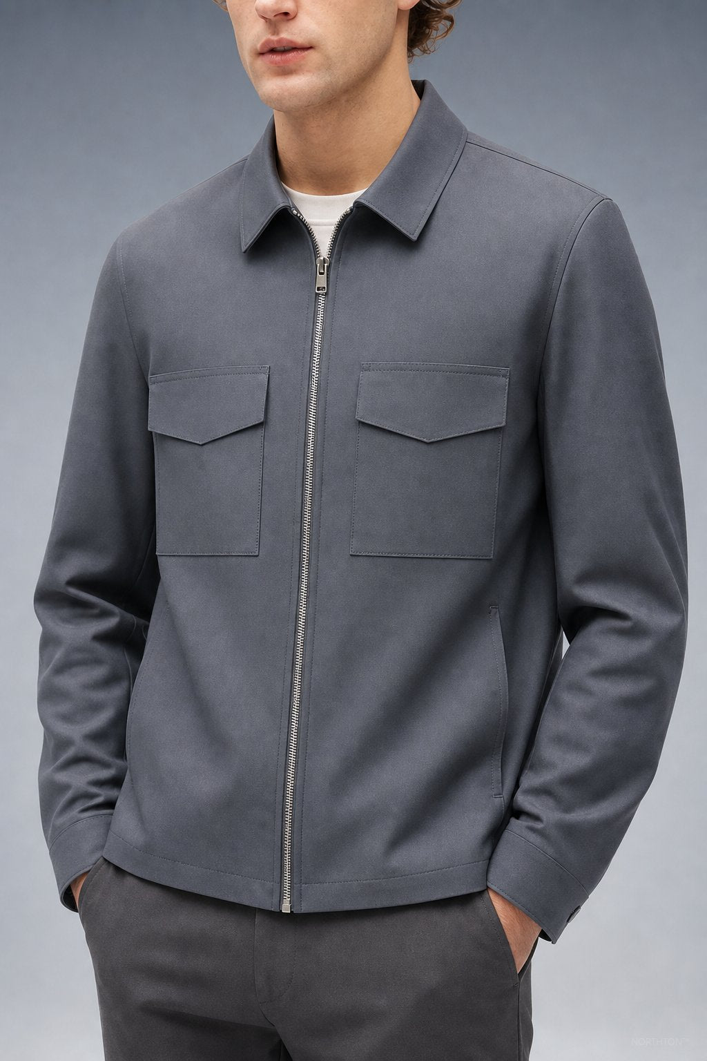 Northton Fall Coat in Gray