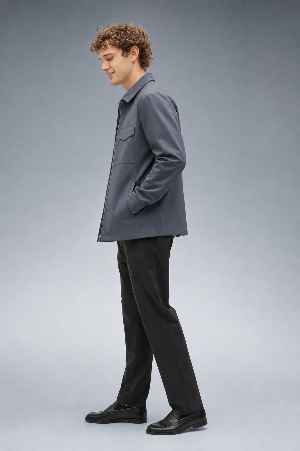 Northton Fall Coat in Gray