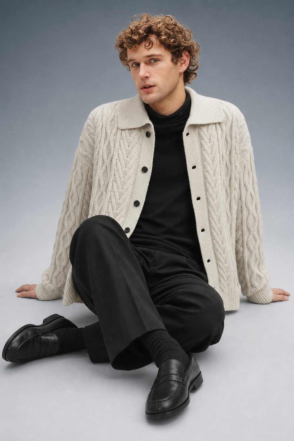 Providence Classic Cardigan in Grey