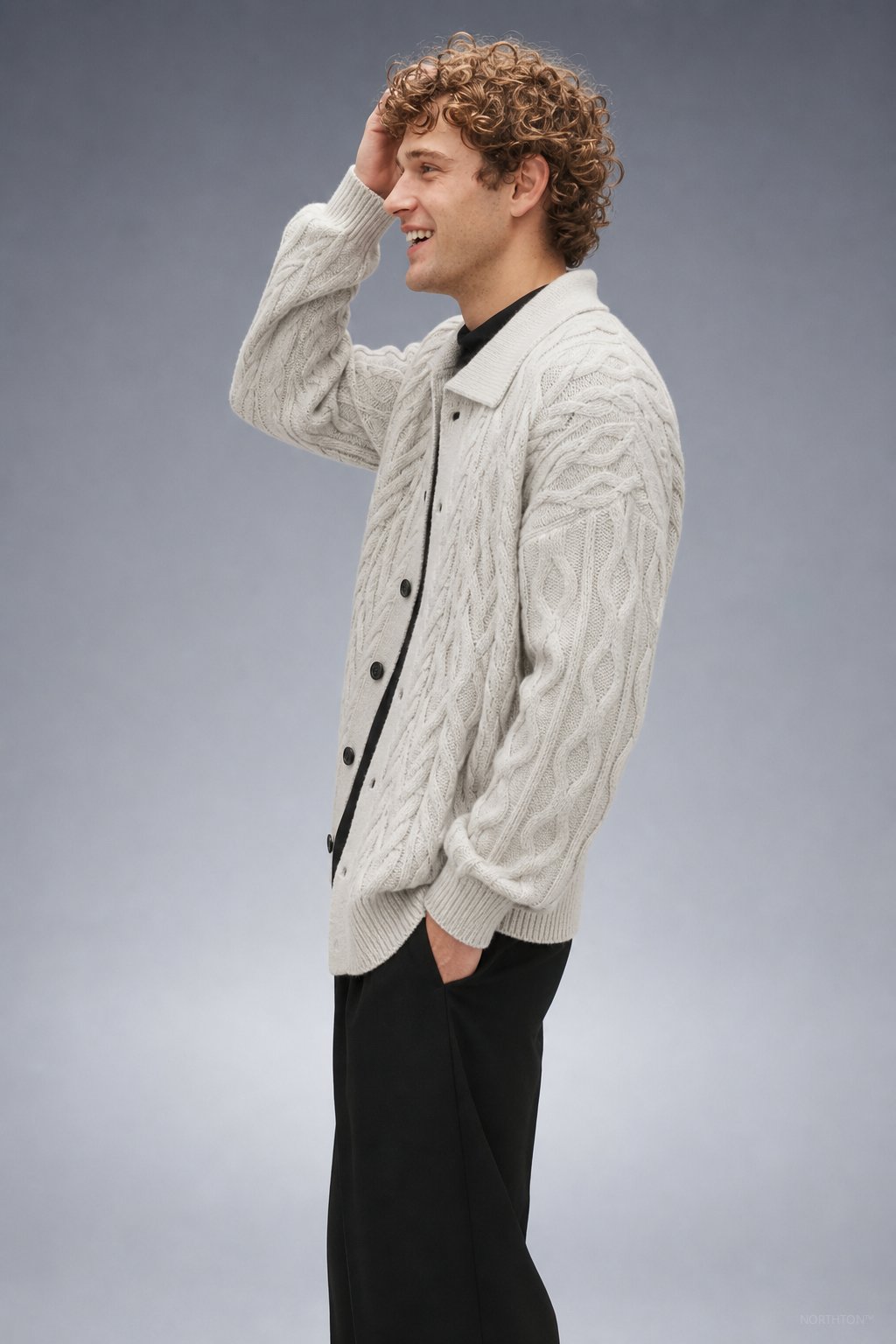 Providence Classic Cardigan in Grey