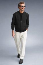 Sable Suede Jacket in Black