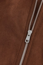 Sable Suede Jacket in Brown
