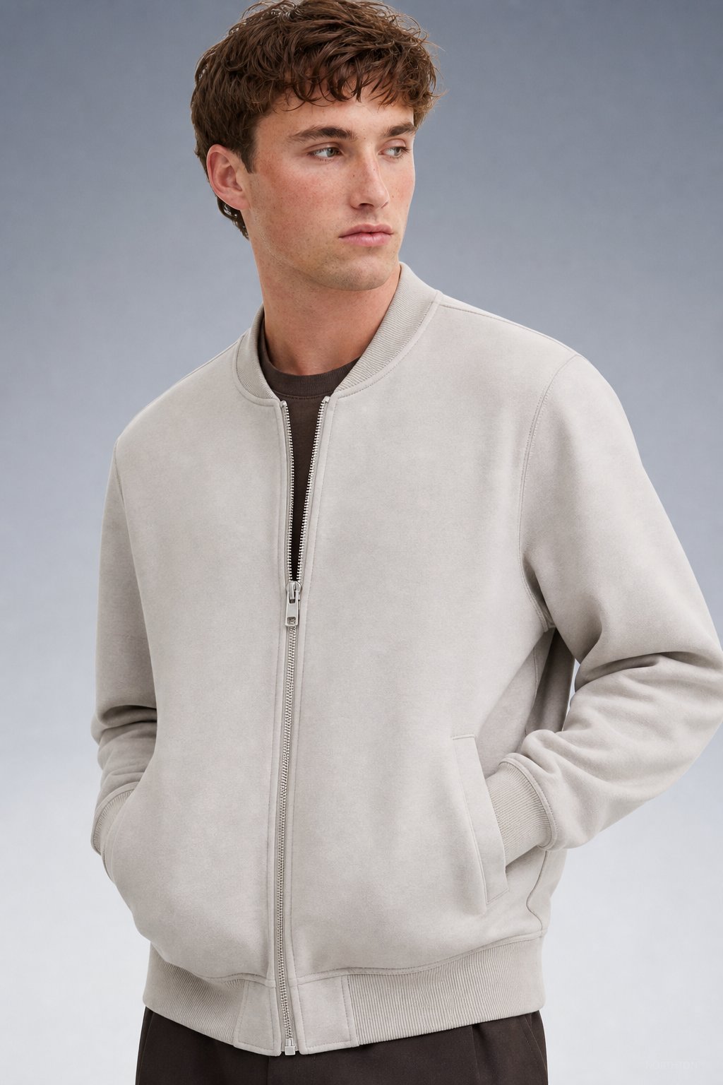 Sable Suede Jacket in White