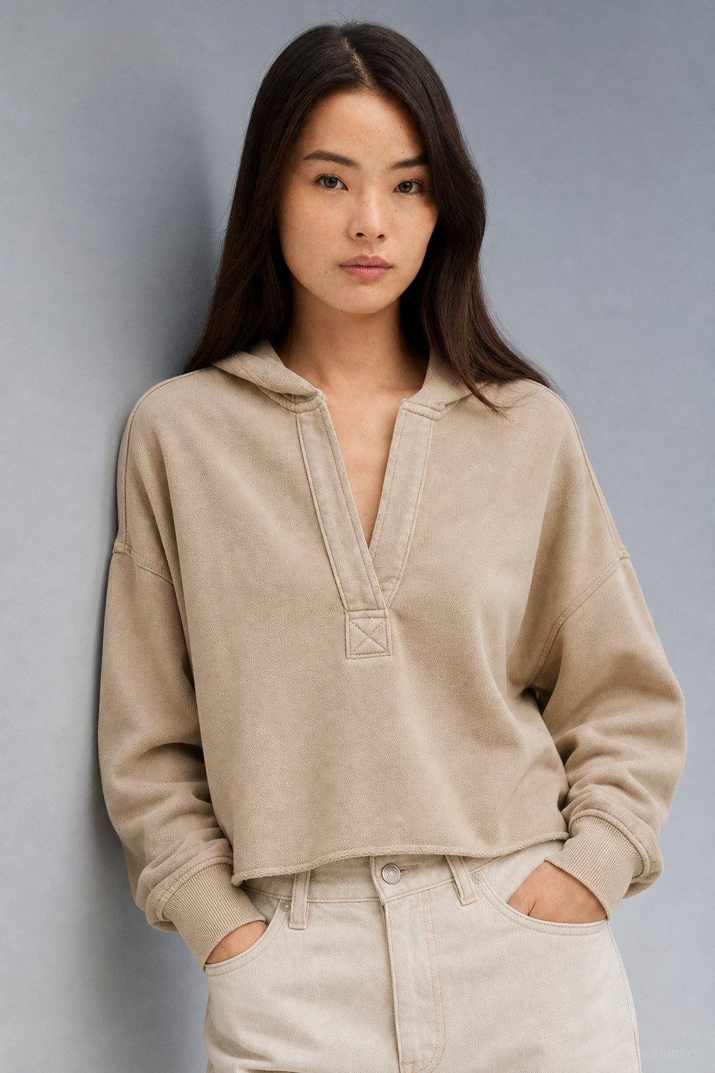 Weekender Comfort Hoodie in Beige